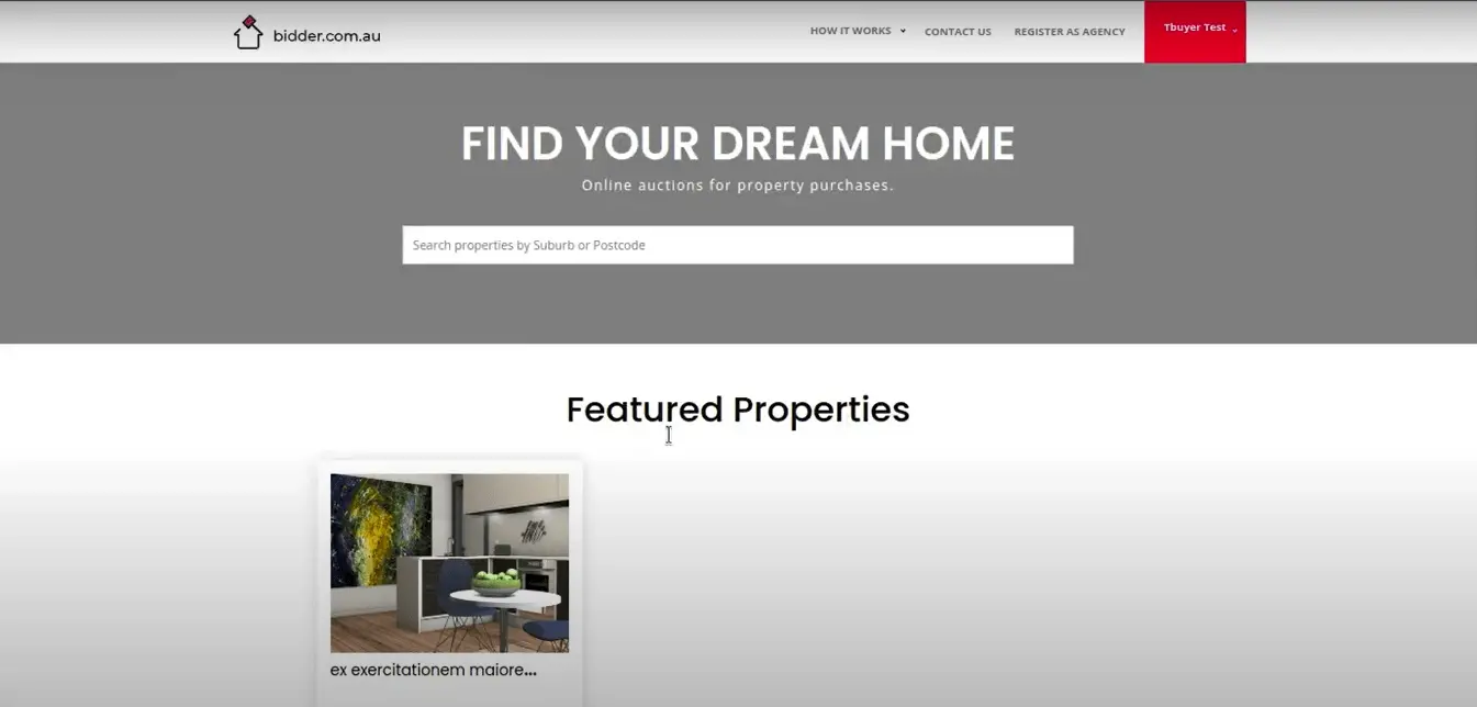 Bidder.com.au Project Completion 